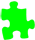 Grünes Puzzleteil
